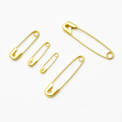 60-Piece Golden Safety Pins Set – Assorted Sizes (5 Sizes) – Rust-Resistant, Durable Metal Pins for Sewing, DIY, Crafts & Garments  Description: