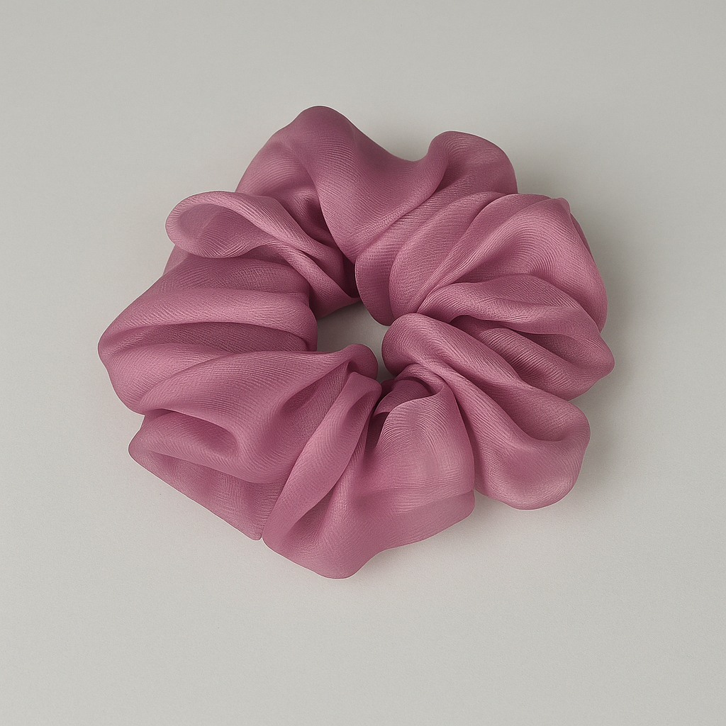 Pastel Organza Scrunchie Set – Pack of 12 Multicolor (Large)