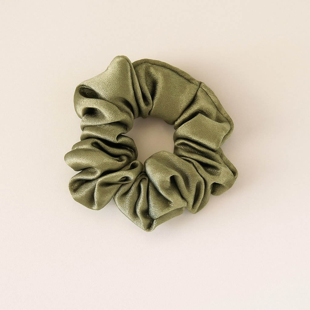 Multicolor Satin Scrunchie Set – Pack of 12