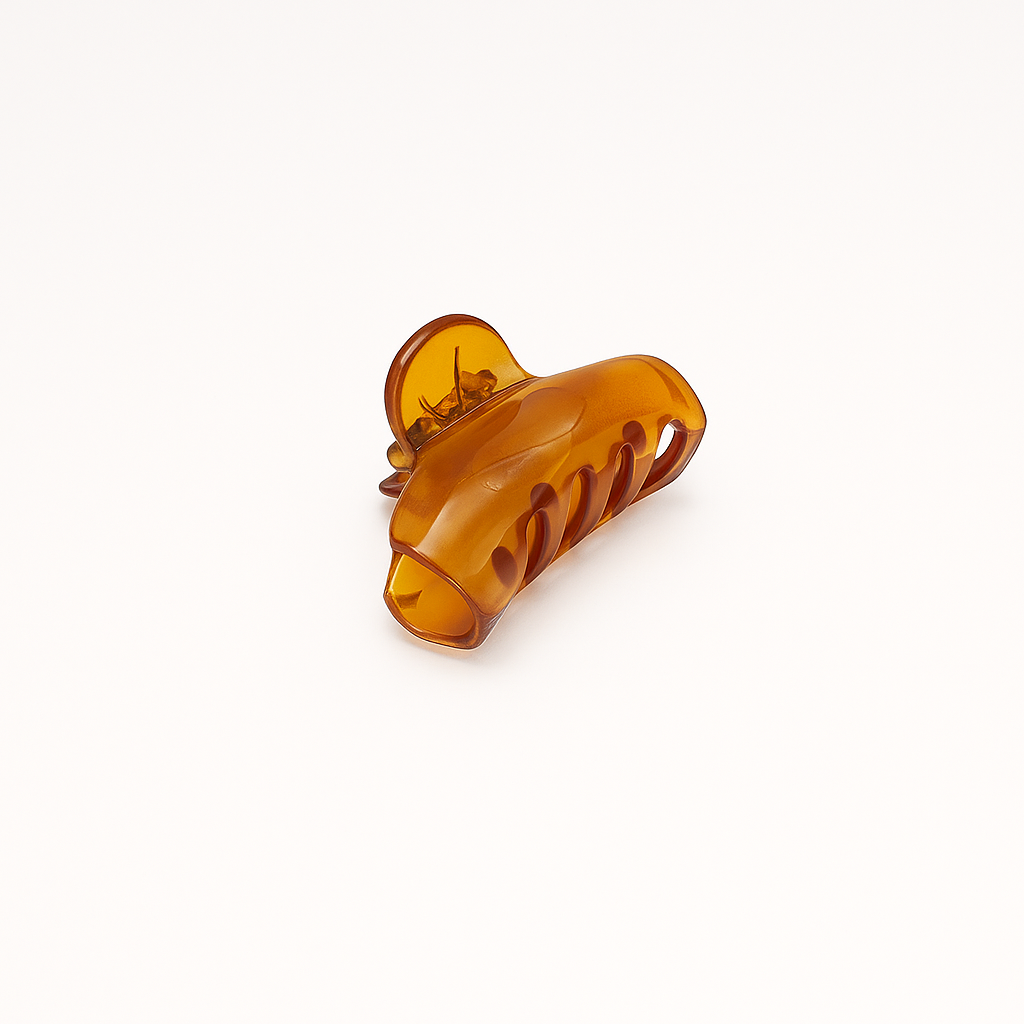 6-Pack Mini Hair Claw Clips – Multicolor Glossy Finish, Strong Hold for Daily Styling