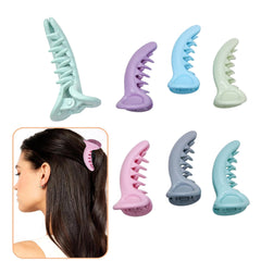Glossy Pastel Sectioning Claw Clips – 6-Pack (Medium)