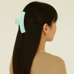 Glossy XL Claw Clips – 3-Pack in Blue, Nude & Olive (Large)