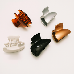 5-Pack Matte Hair Claw Clips – Elegant Non-Slip Medium Grip for Everyday Hairstyles