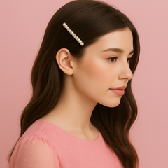 Pack of 4 Elegant Pearl Hair Pins – Gold Base