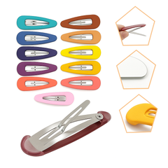 20-Pack 5 cm Matte Color Snap Hair Clips – No-Slip Metal Barrettes for Girls, Women & Kids