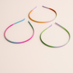 Rainbow Shimmer Gradient Headbands – Medium Size