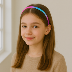Rainbow Shimmer Gradient Headbands – Medium Size