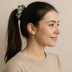 Multicolor Satin Scrunchie Set – Pack of 12