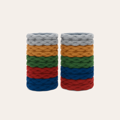 20-Pack Thick Multicolor Hair Elastics for Women & Girls – Non-Slip, Durable Hair Ties