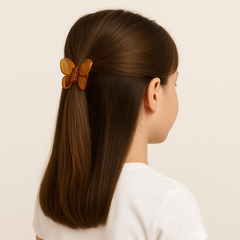 6-Pack Mini Hair Claw Clips – Multicolor Glossy Finish, Strong Hold for Daily Styling