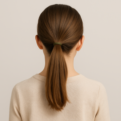 100-Pack Neutral Tone Hair Elastics – 2mm