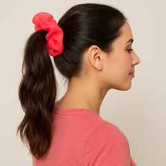 Pastel Organza Scrunchie Set – Pack of 12 Multicolor (Large)