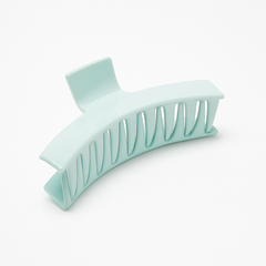 Glossy XL Claw Clips – 3-Pack Ivory & Mint Elegance (Large)