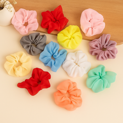 Pastel Organza Scrunchie Set – Pack of 12 Multicolor (Large)