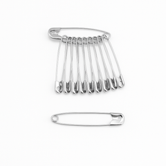 60-Piece Silver Safety Pins Set – 5 Assorted Sizes – Heavy-Duty, Rust-Free Steel Pins for Sewing, DIY, Crafts, and Everyday Use