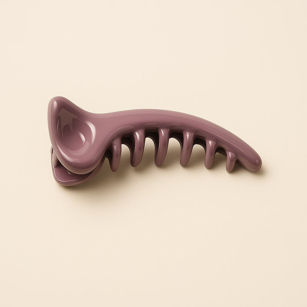 Glossy Pastel Sectioning Claw Clips – 6-Pack (Medium)