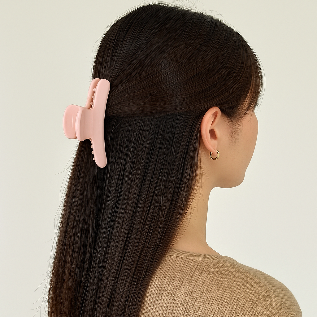 Pastel Gloss Claw Clips – Medium-Size Hair Clips (6-Pack)